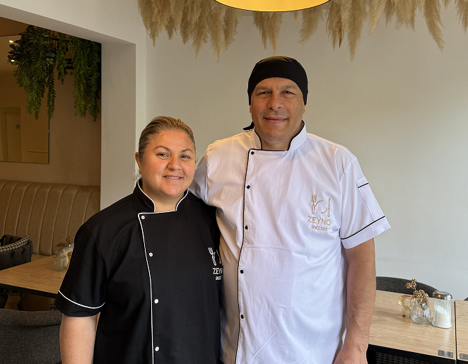 Zeyno Restauant in Bad Hersfeld Inhaber (links) Zeynep Kaya und (rechts) Hasan Kaya