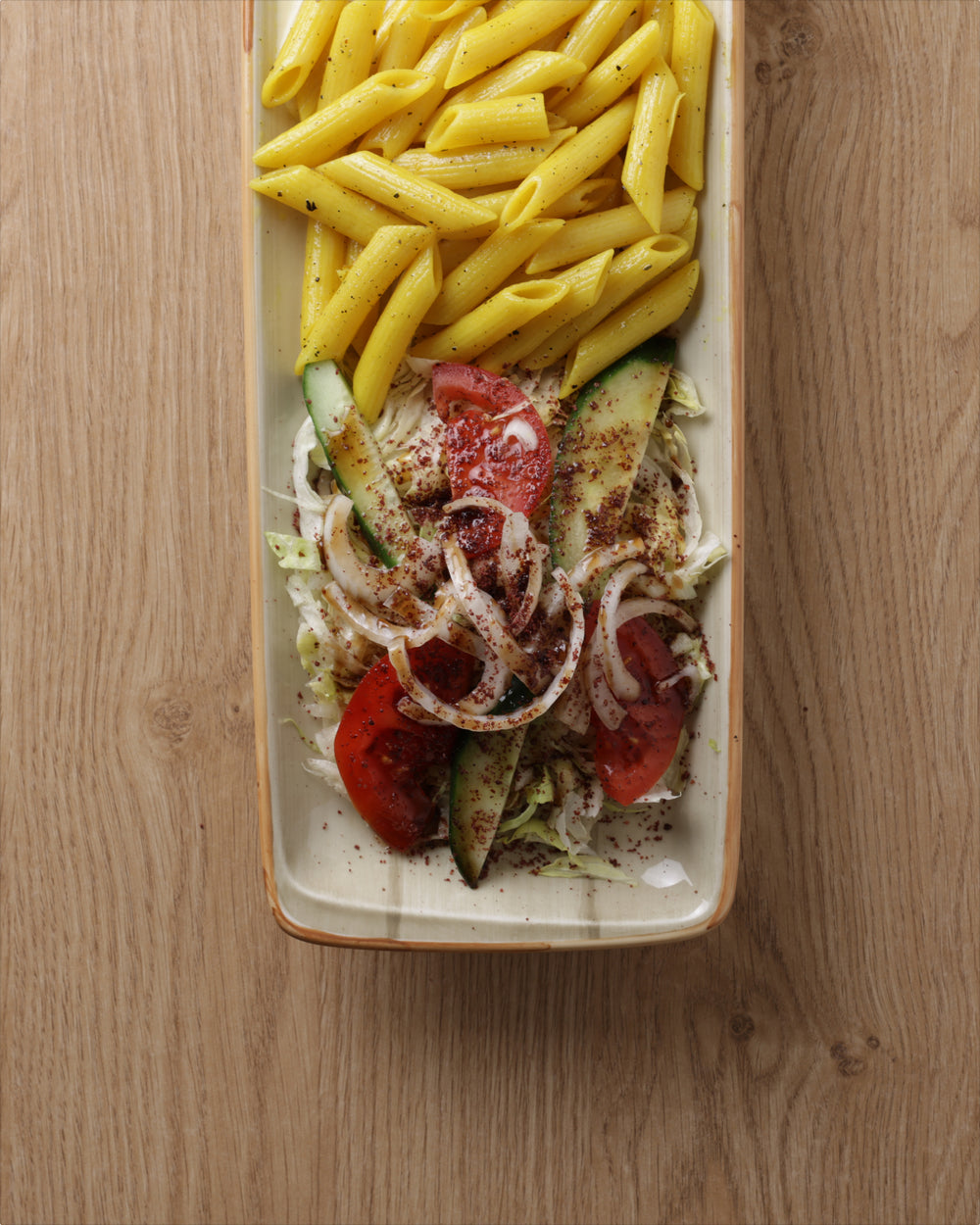 Thymian Hähnchen u. Penne