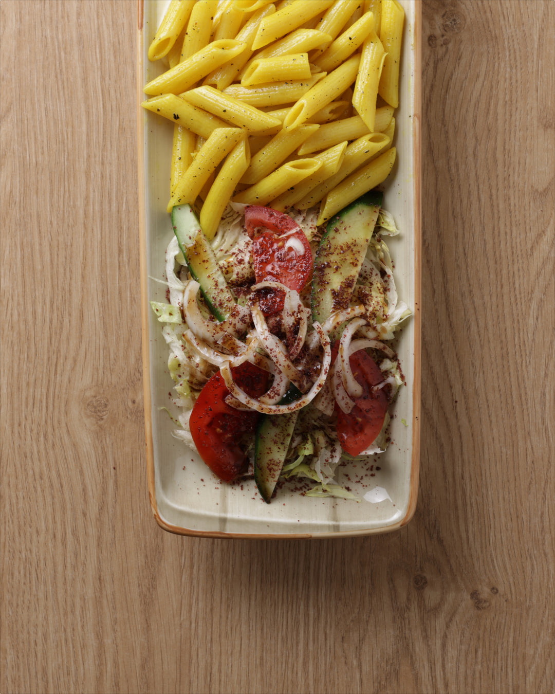 Thymian Hähnchen u. Penne