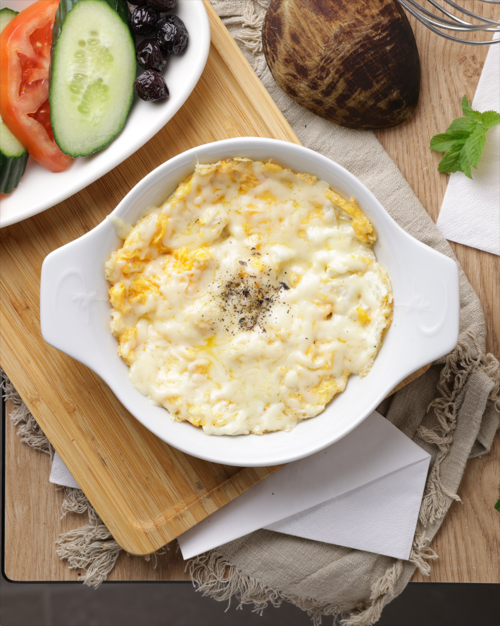 Rührei mit Gouda